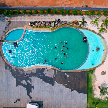 Beach swimming pool at USM Infra | Top amenities at USM Infra
